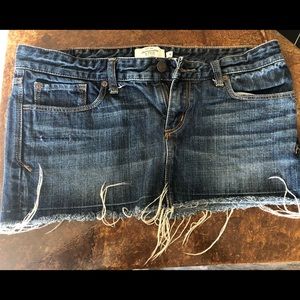 Jean mini skirt